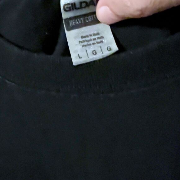 Japanese Kanji "Happiness" Symbol Black T-shirt - Picture 2 of 2